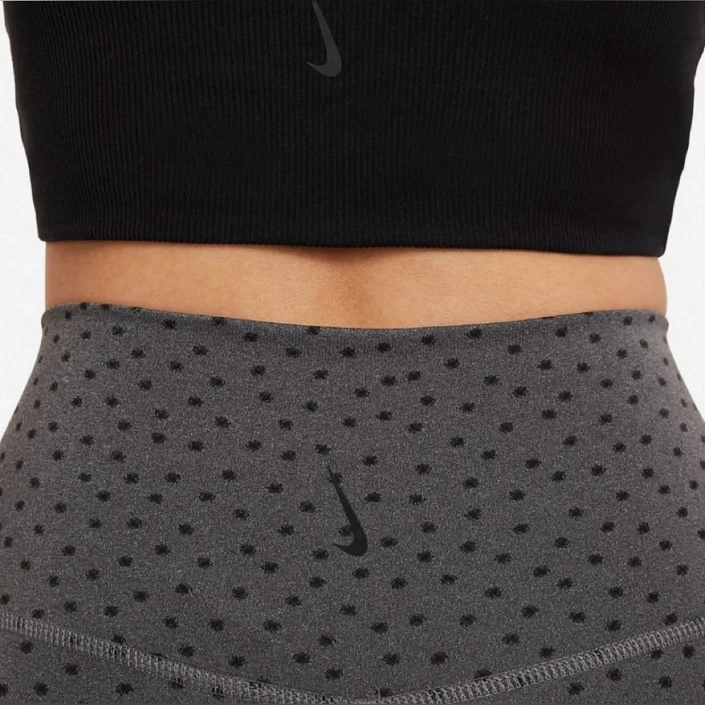 Nike yoga dri-fit polka dot leggings